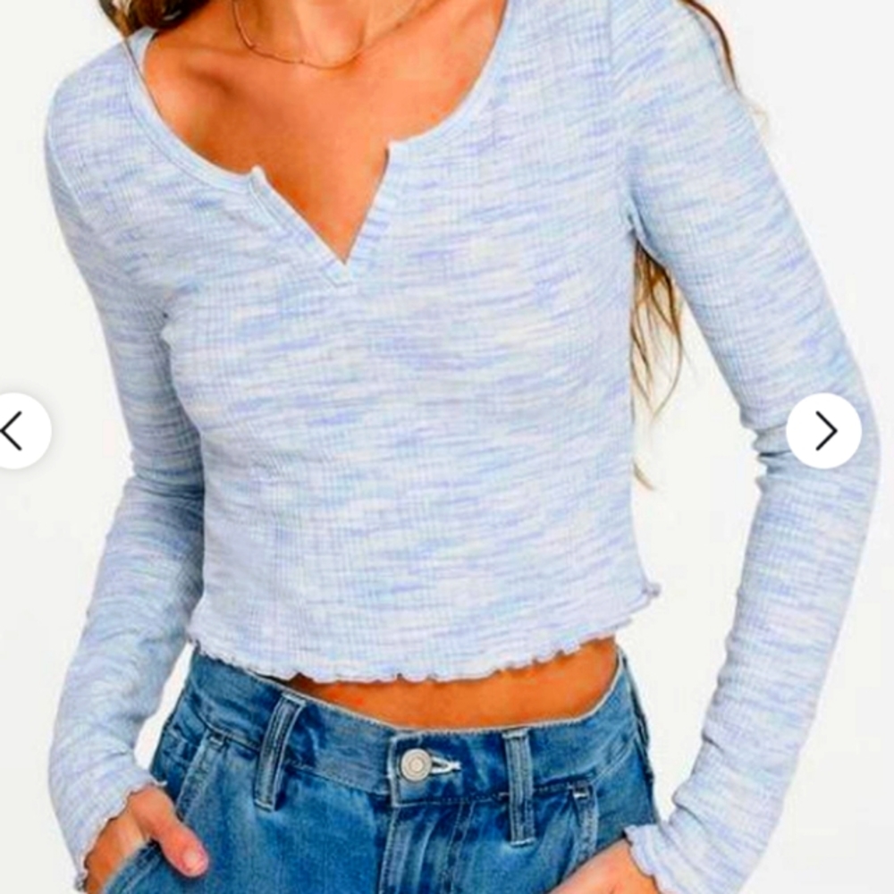 NWOT Aeropostale Light Blue Crop Top